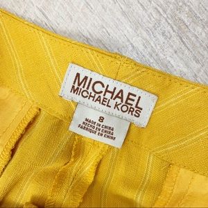 MICHAEL Michael Kors Pants - M Michael Kors Yellow Career Pinstripe Pants 1569 MICHAEL Michael Kors Pants - M Michael Kors Yellow Career Pinstripe Pants 1569